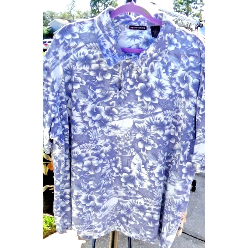 Men's Shirt Knightsbridge Hawaiian Pull-Over 2X   #066
